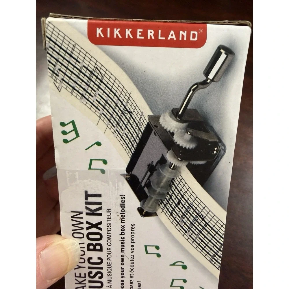 Kikkerland Make Your Own Music Box Kit - New